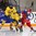 ST. CATHARINES, CANADA - JANUARY 15: Russia's Milena Tretiak #20 and Sweden's Sofie Lundin #17 battle for the puck while during bronze medal game action at the 2016 IIHF Ice Hockey U18 Women's World Championship. (Photo by Jana Chytilova/HHOF-IIHF Images)

